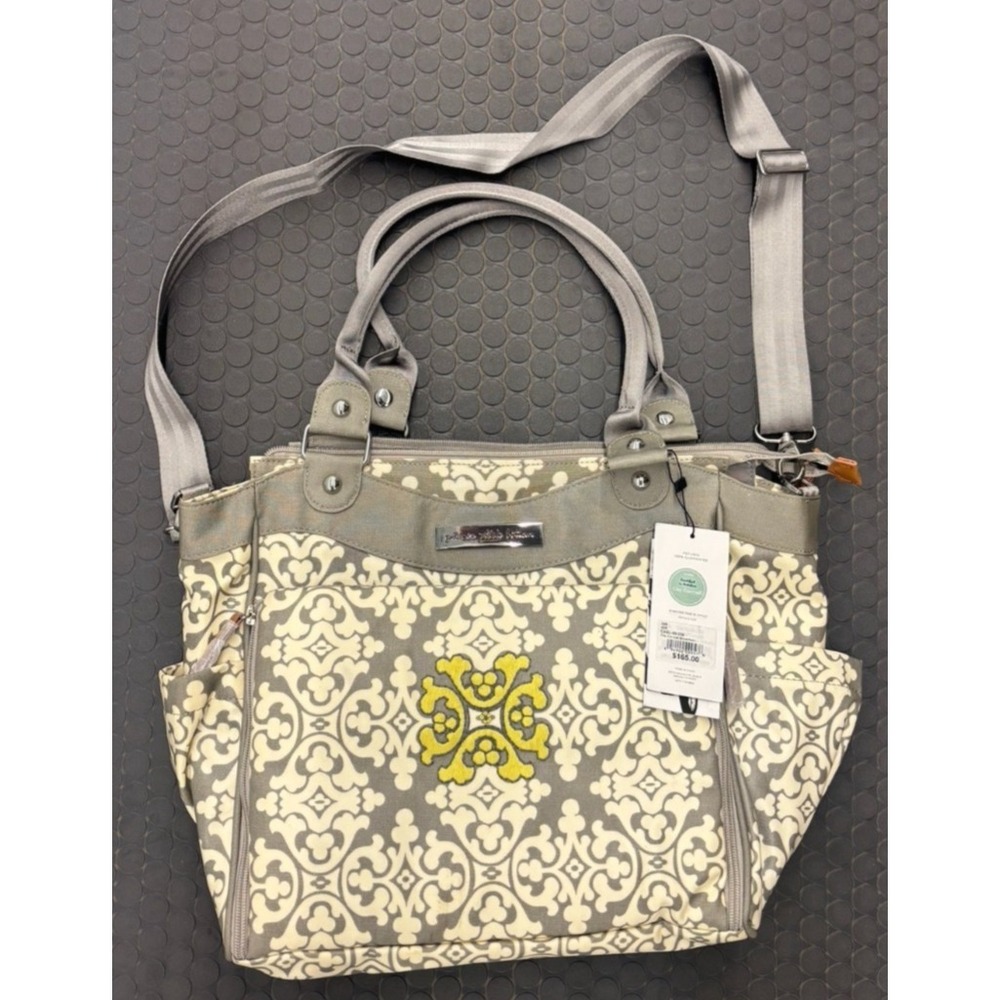 NWT! Petunia Pickle Bottom City Carryall Tote Womens Gray Breakfast In Berkshire